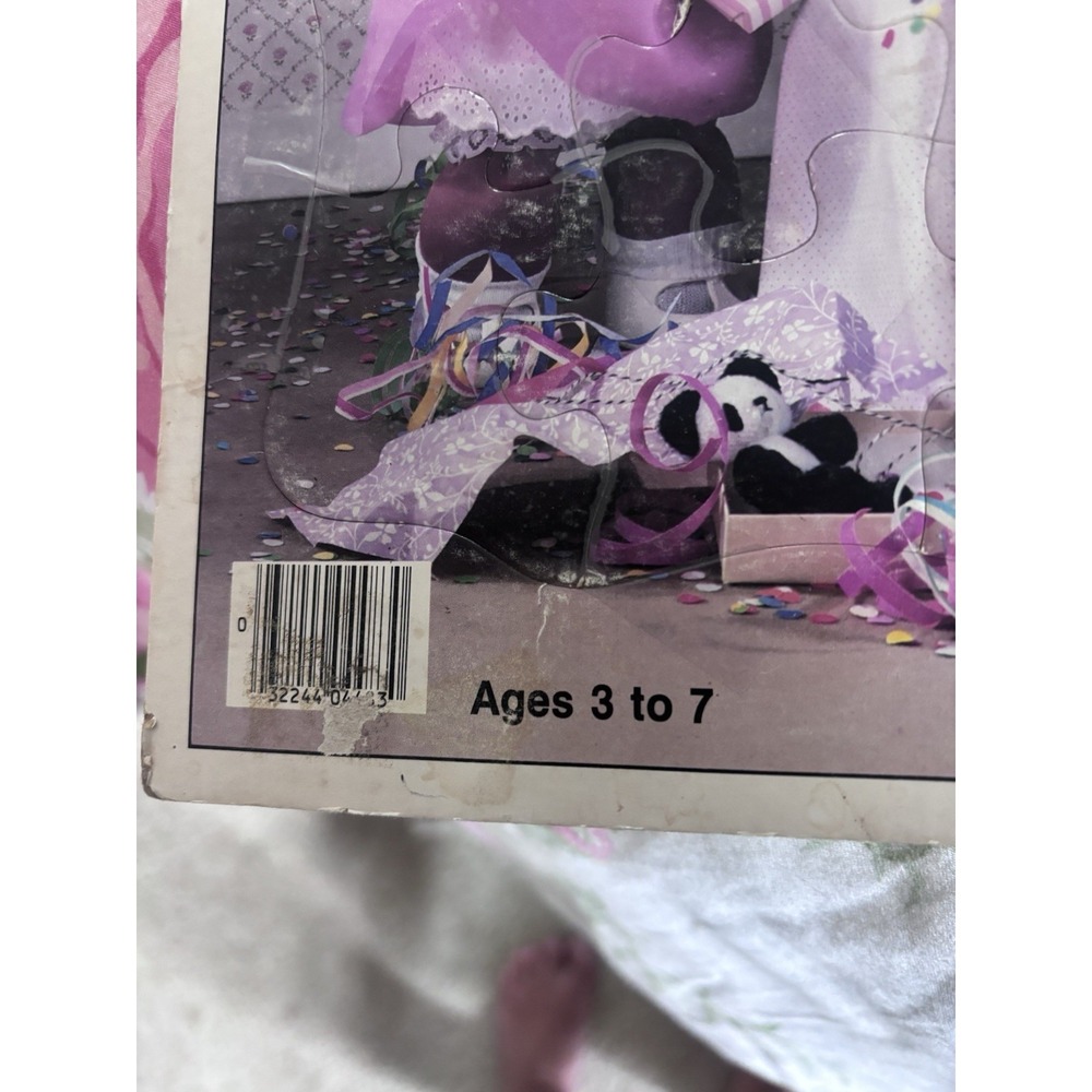 Vintage Cabbage Patch Kids 25 Pc Frame Tray Puzzle 1984 Milton Bradley Birthday! - Picture 2 of 2